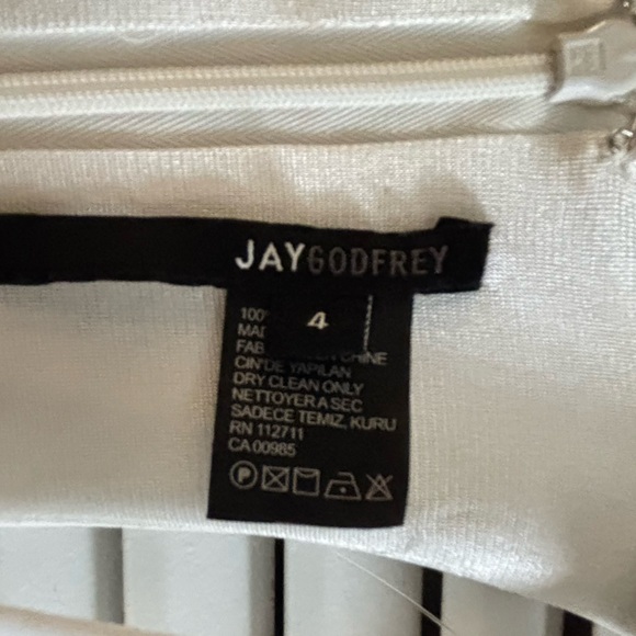 NWT Jay Godfrey Kit Deep V Racer Back Midi Dress sz4-0269 - Picture 11 of 11